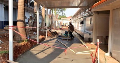 La Nación / Están en etapa final los dos pabellones de contingencia del Este