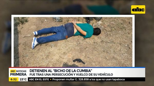 Detienen al “bicho de la cumbia” - ABC Noticias - ABC Color