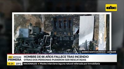 Hombre de 66 años fallece tras incendio - ABC Noticias - ABC Color