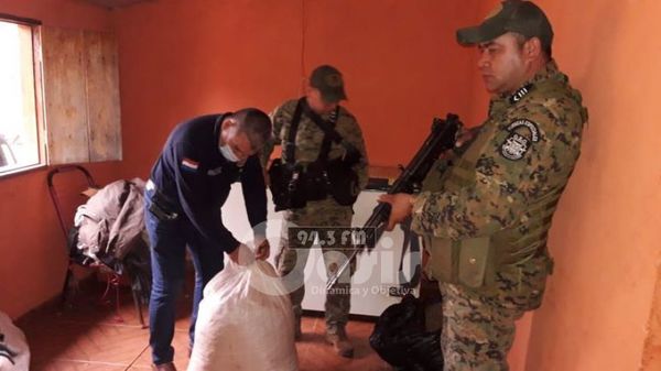 Desmantelan laboratorio de producción de marroquí en Karapaí