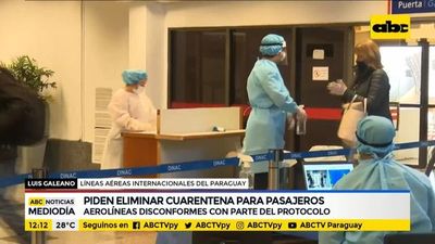 Aerolíneas piden eliminar cuarentena para pasajeros - ABC Noticias - ABC Color