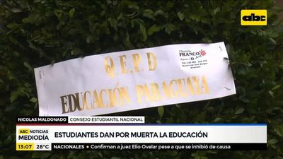 Estudiantes dan por muerta a la educación - ABC Noticias - ABC Color
