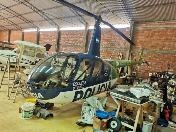 Dueños explican por qué helicóptero de la Policía Argentina estaba en Areguá - Nacionales - ABC Color