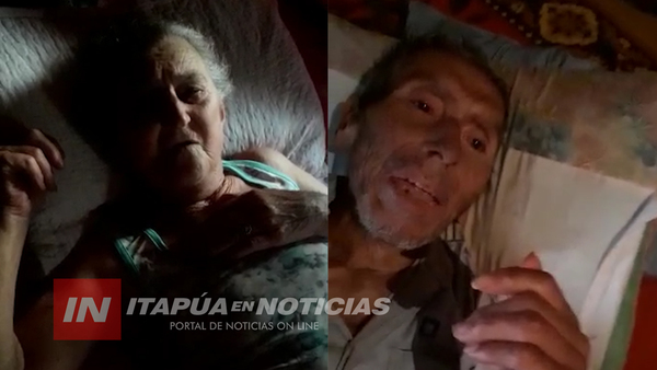 ITAPUA POTY: PAREJA DE ANCIANOS NECESITAN SILLAS DE RUEDA Y AYUDA