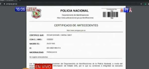 Antecedentes policiales con solo un click | Noticias Paraguay