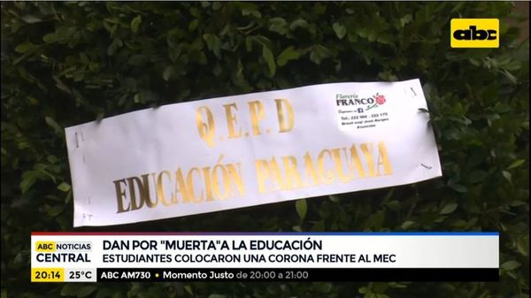 Dan por “muerta” a la educación en Paraguay - ABC Noticias - ABC Color