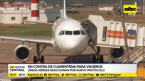 Aerolíneas piden eliminar cuarentena para pasajeros - ABC Noticias - ABC Color