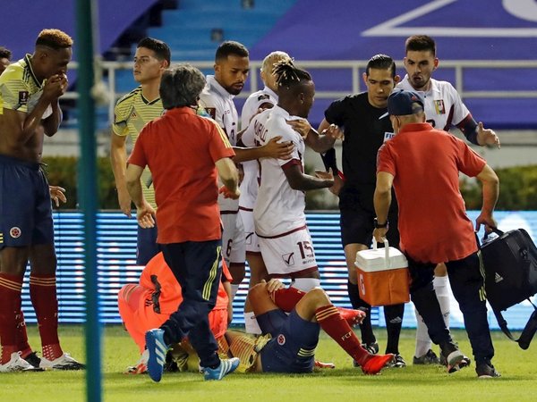 Escalofriante lesión en Colombia-Venezuela