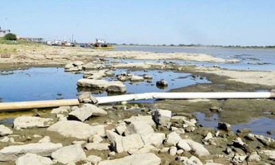 Dramática bajante del río Paraguay podría hacer que la veda pesquera se adelante