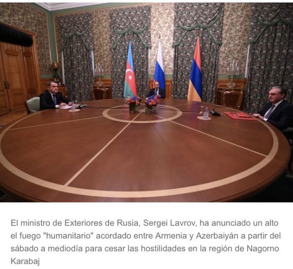 Entró en vigor el alto al fuego en Nagorno Karabaj acordado por Armenia y Azerbaiyán