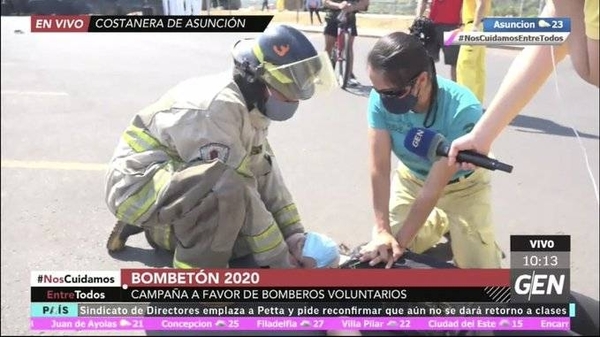 HOY / Se realiza el “Bombetón 2020”, una campaña a favor de los Bomberos Voluntarios
