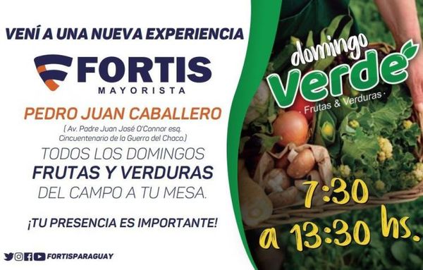 Fortis: El domingo verde llega a Pedro Juan Caballero