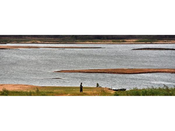 Río Paraguay superó marca mínima de la historia al llegar a -0.43 m