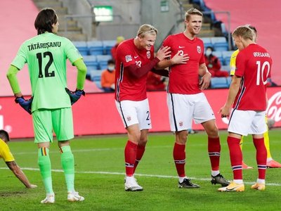 Haaland y Odegaard disparan a Noruega