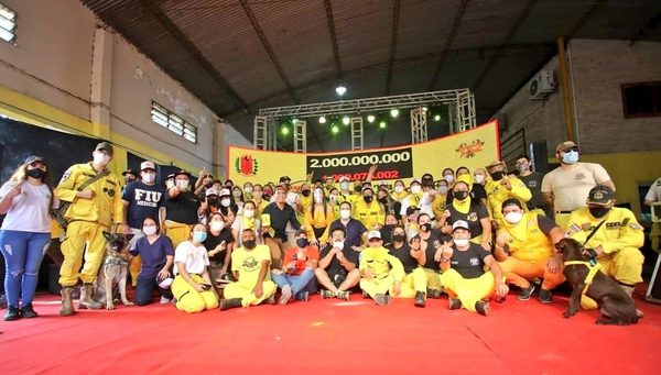Colecta anual de Bomberos Voluntarios: «Bombetón 2020» superó su meta de G. 2.000 millones