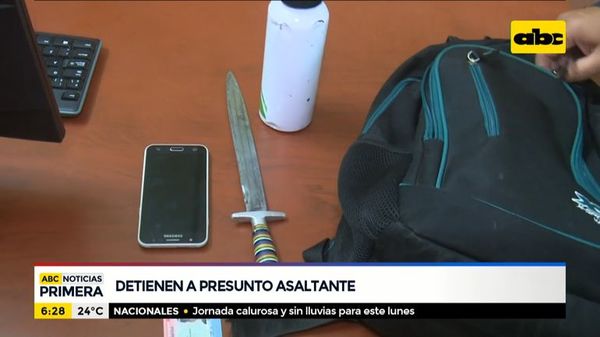 Detienen a presunto asaltante en zona del Abasto - ABC Noticias - ABC Color