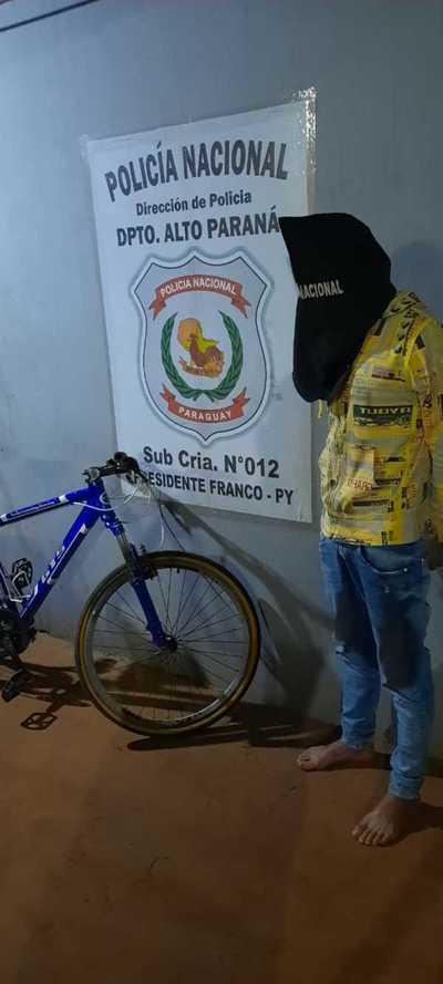 Atrapado cuando pretendía vender una bicicleta que acababa de robar
