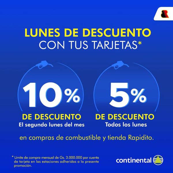 Descuento en combustibles y tiendas Rapidito - Empresariales - ABC Color