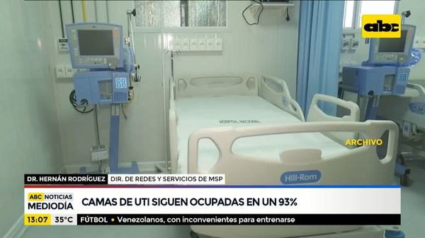 Camas de terapia intensiva, ocupadas en un 93% - ABC Noticias - ABC Color
