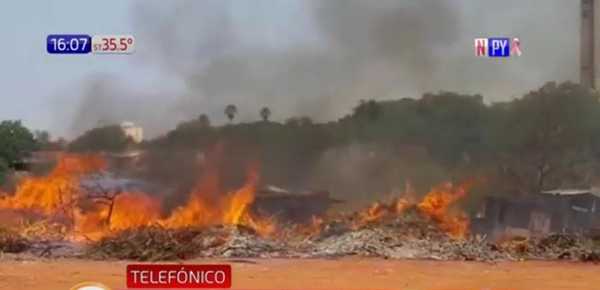 ¡Lo pillaron con las manos en el cable! Detienen a hombre por provocar incendio | Noticias Paraguay