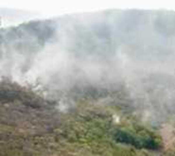 Fuego casi incontrolable en cerro de Caacupé - Paraguay.com