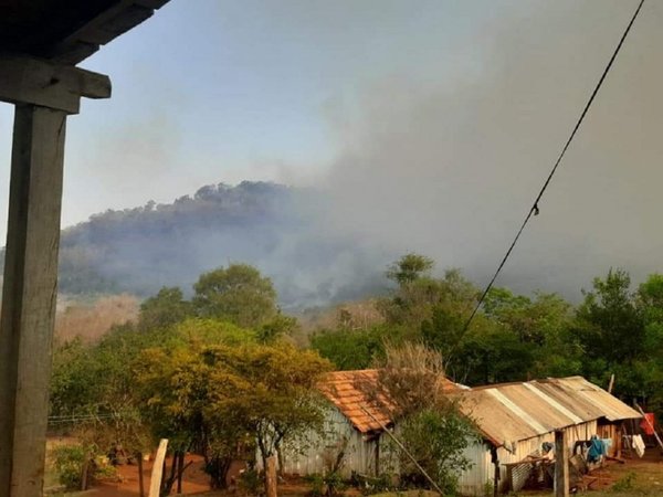 Reportan nuevo incendio en la Cordillera del Ybytyruzú