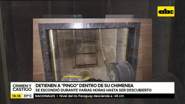 Detienen a Pingo dentro de una chimenea - Crimen y castigo - ABC Color