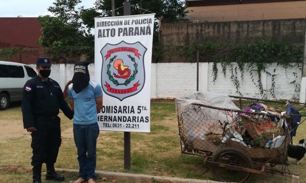 Apresan a carritero por intento de hurto