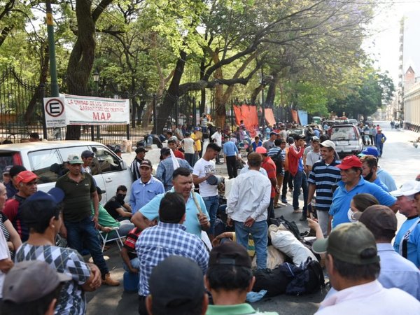 Campesinos critican "promesas incumplidas" por el Gobierno y marchan por Asunción
