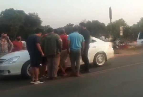 Conductor borracho se quedó dormido en plena ruta - Noticiero Paraguay