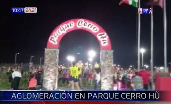 Parque inaugurado recientemente alberga importante aglomeración