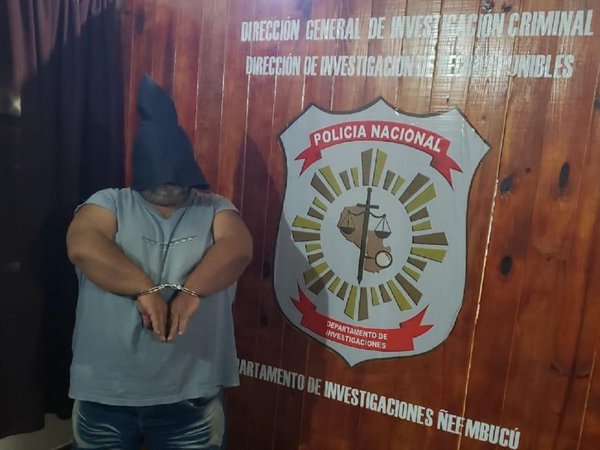 Detienen a presunto autor intelectual de sicariato en Pilar