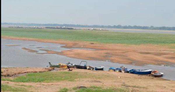 El río Paraguay podría llegar hasta los 70 cm por debajo del cero hidrométrico