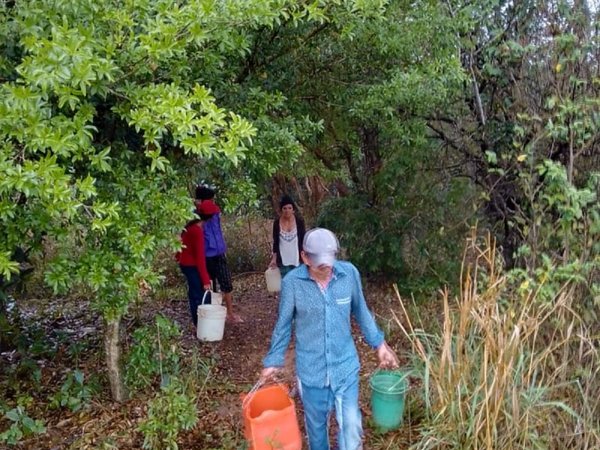 Dramática situación de familias por falta de agua en San Pedro del Paraná