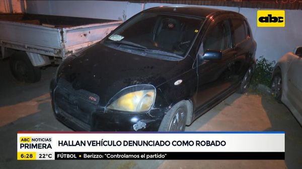 Hallan vehículo denunciado como robado - ABC Noticias - ABC Color