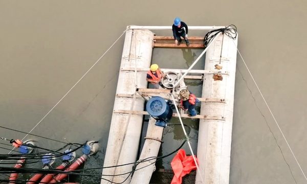 Bombas auxiliares, alternativa para provisión de agua pese a bajante del río Paraguay