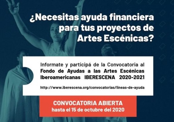 Convocatoria de ayudas financieras Iberescena