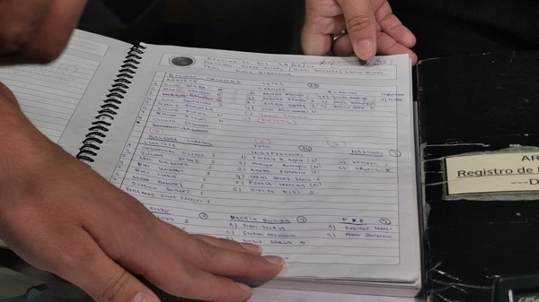 Hallan cuaderno con nombre de legisladores en hangar de Areguá