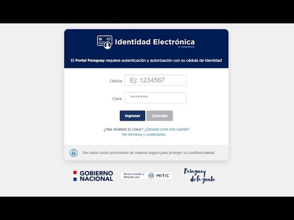 Mitic habilita servicio de identificación digital para realizar trámites en línea