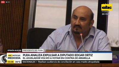 PLRA analiza expulsar al diputado Édgar Ortiz - ABC Noticias - ABC Color
