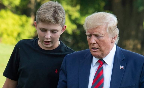 HOY / El hijo menor de Trump dio positivo al COVID-19