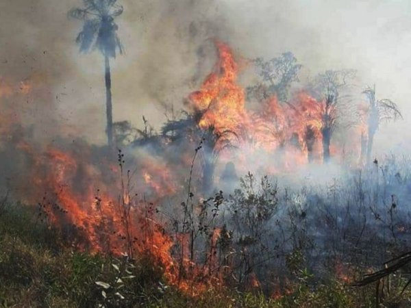 Hay nuevos focos de incendios en San Joaquín, Caaguazú