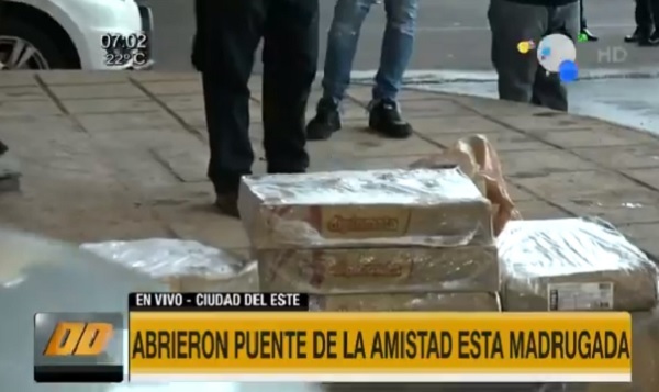 Cae contrabando, tras pocas horas de la apertura del Puente de la Amistad