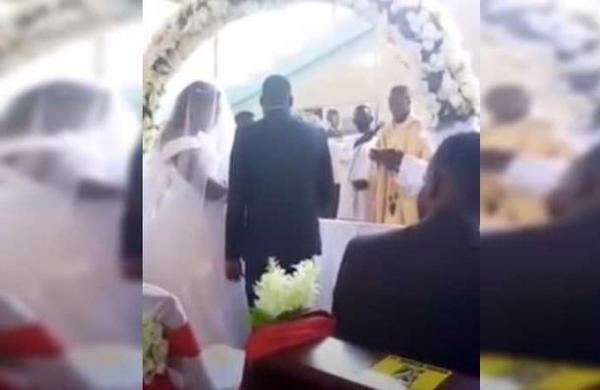 'Este hombre de aquí es mi marido': Irrumpe en una boda diciendo que es la esposa del novio - SNT