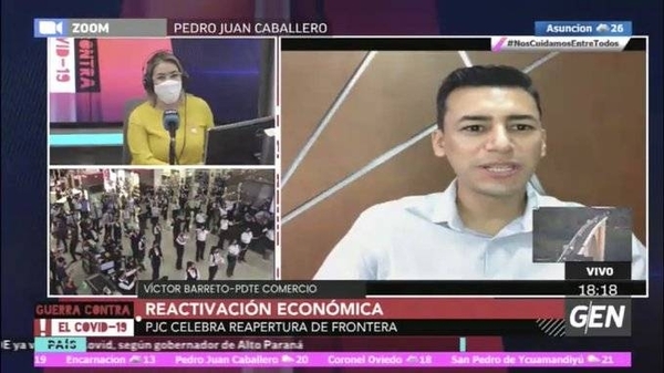 HOY / Víctor Barreto, presidente de Comercio de PJC, sobre la reactivación económica tras la reapertura de la frontera