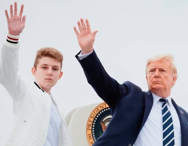 Crónica / El hijo pahague de Donald Trump tuvo ra´e el virus vai