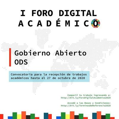 Convocan a postulación de trabajos para el I Foro Digital Académico sobre Gobierno Abierto y ODS - Nacionales - ABC Color