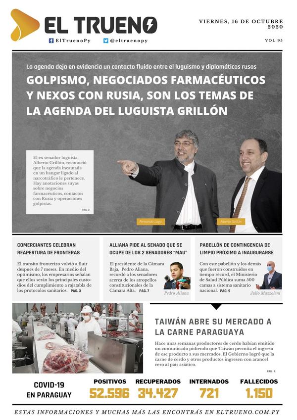 E-paper 16 de Octubre 2020 - El Trueno