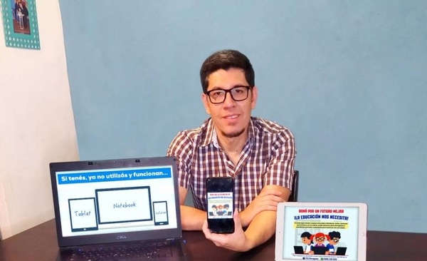 HOY / Lanzan campaña de donación de celulares y notebook para estudiantes de escasos recursos