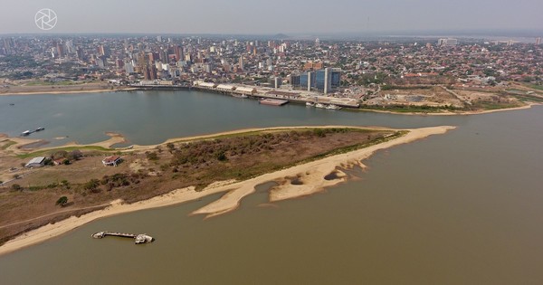 La Nación / Tras lluvia, río Paraguay subió un centímetro